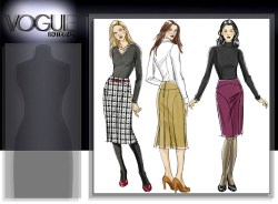 8426 EZ VOGUE BACK PLEAT YOKE SKIRT 2 LENGTHS PATTERN 12-16; 18-22 uncut choice